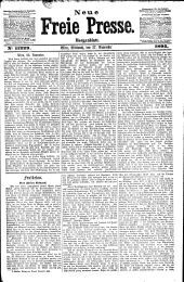 Neue Freie Presse 18951127 Seite: 1