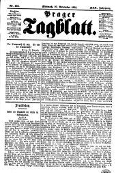 Prager Tagblatt 18951127 Seite: 1