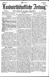 Wiener Landwirtschaftliche Zeitung 18951127 Seite: 1