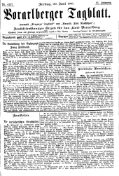 Bregenzer/Vorarlberger Tagblatt 19000629 Seite: 1