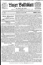 Linzer Volksblatt 19000629 Seite: 1