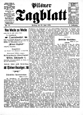 Pilsener Tagblatt 19000629 Seite: 1