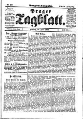 Prager Tagblatt 19000629 Seite: 1