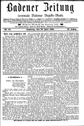 Badener Zeitung 19000630 Seite: 1