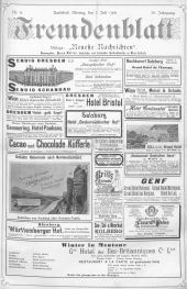 Fremdenblatt - Organ für die böhmischen Kurorte 19000702 Seite: 1