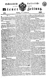 Wiener Zeitung 18371201 Seite: 1