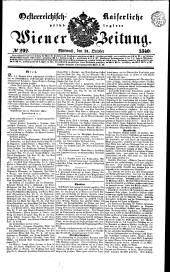 Wiener Zeitung 18401021 Seite: 1