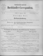 Oesterreichische Buchhändler-Correspondenz