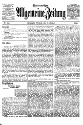 Czernowitzer Allgemeine Zeitung 19061031 Seite: 1