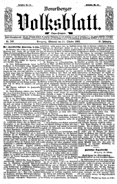 Vorarlberger Volksblatt 19061031 Seite: 1