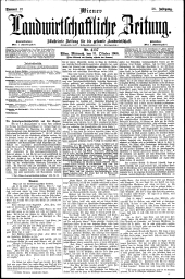 Wiener Landwirtschaftliche Zeitung 19061031 Seite: 1