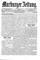 Marburger Zeitung 19061101 Seite: 1