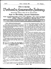 Österreichische Verbands-Feuerwehr-Zeitung 19061105 Seite: 1