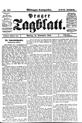 Prager Tagblatt 19021124 Seite: 1