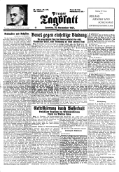 Prager Tagblatt 19271120 Seite: 1