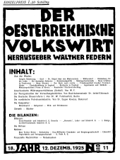 Der österreichische Volkswirt