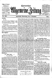 Czernowitzer Allgemeine Zeitung 19121107 Seite: 1