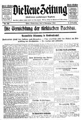 Die neue Zeitung 19121107 Seite: 1