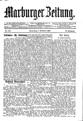 Marburger Zeitung 19121107 Seite: 1