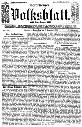 Vorarlberger Volksblatt 19121107 Seite: 1