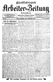 Christlich-soziale Arbeiter-Zeitung 19121109 Seite: 1