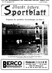 Illustriertes (Österreichisches) Sportblatt 19121109 Seite: 1