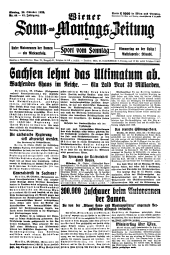 Wiener Sonn- und Montags-Zeitung 19231029 Seite: 1