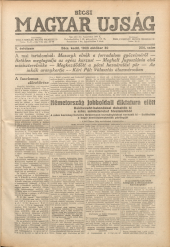 Becsi Magyar Ujsag (Wiener Ungarische Zeitung) 19231030 Seite: 1