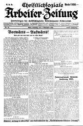 Christlich-soziale Arbeiter-Zeitung 19231103 Seite: 1