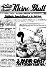 Das Kleine Blatt 19341103 Seite: 1