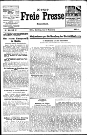 Neue Freie Presse 19341103 Seite: 1