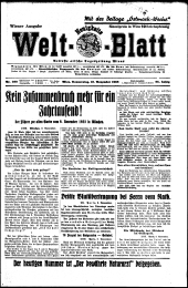 (Neuigkeits) Welt Blatt 19381110 Seite: 1