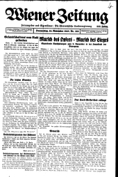 Wiener Zeitung 19381110 Seite: 1