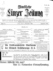 Amtliche Linzer Zeitung 19381111 Seite: 1