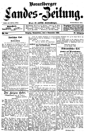 Vorarlberger Landes-Zeitung 19221102 Seite: 1