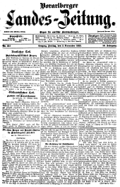 Vorarlberger Landes-Zeitung 19221103 Seite: 1