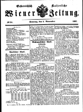 Wiener Zeitung 18571101 Seite: 1