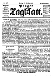 Prager Tagblatt 18871028 Seite: 1