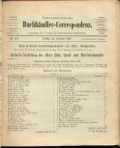 Oesterreichische Buchhändler-Correspondenz