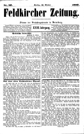 Feldkircher Zeitung 18871029 Seite: 1