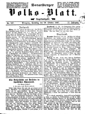 Vorarlberger Volksblatt 18871029 Seite: 1