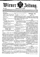 Wiener Zeitung 18871029 Seite: 1