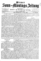Wiener Sonn- und Montags-Zeitung 18871031 Seite: 1