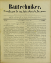 Der Bautechniker 18871104 Seite: 1