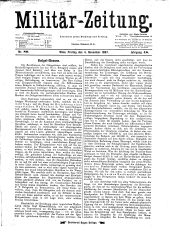 Militär-Zeitung 18871104 Seite: 1