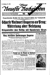 Wiener neueste Nachrichten 19381024 Seite: 1