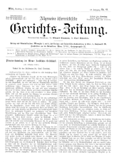 Allgemeine Österreichische Gerichtszeitung