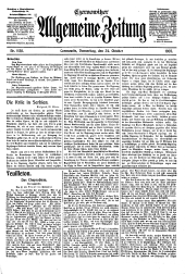 Czernowitzer Allgemeine Zeitung 19071024 Seite: 1