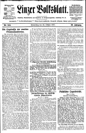 Linzer Volksblatt 19071024 Seite: 1