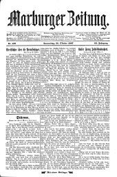 Marburger Zeitung 19071024 Seite: 1